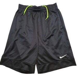 Nike Mens Small Black Basketball Athletic Shorts Dri-FIT Fly Size S 10" Inseam